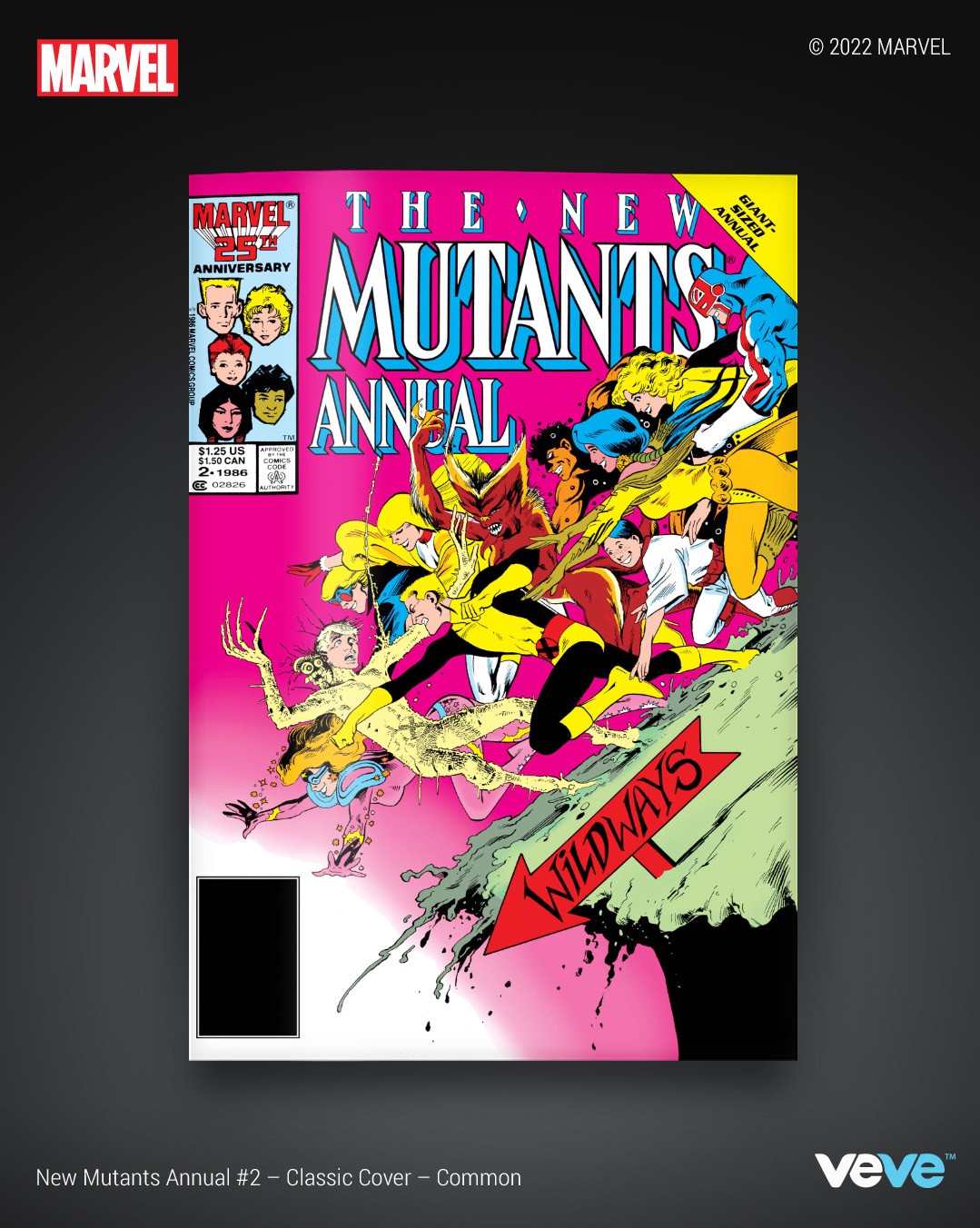 NFT project preview for VeVe - Marvel Digital Comics — New Mutants Annual #2